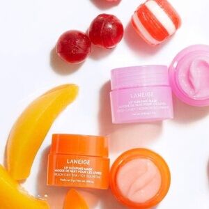 LANEIGE Mini’s Lip Sleeping Mask Sweet Candy and Peach Iced Tea